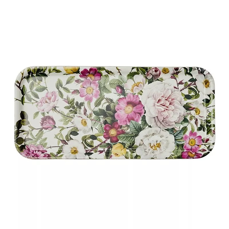 Plateau Fleurs rectangulaire