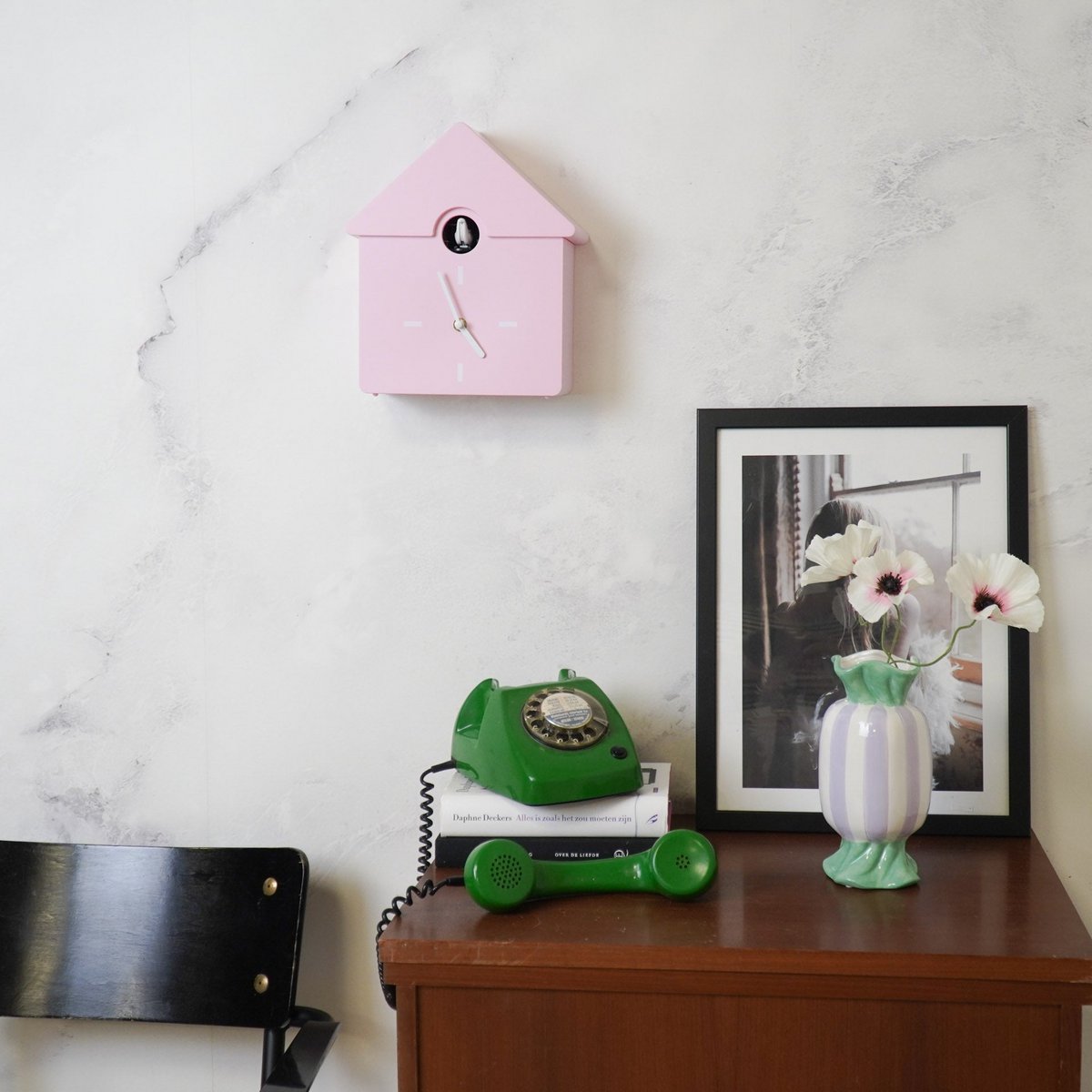 Horloge Coucou Rose