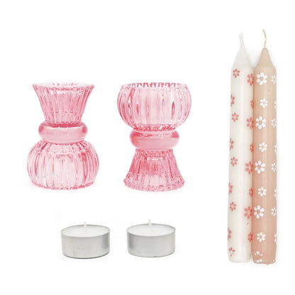 Coffret bougeoirs Rosa