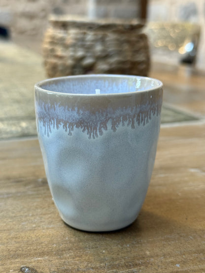Bougie tasse blanche