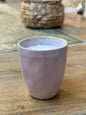 Bougie tasse rose