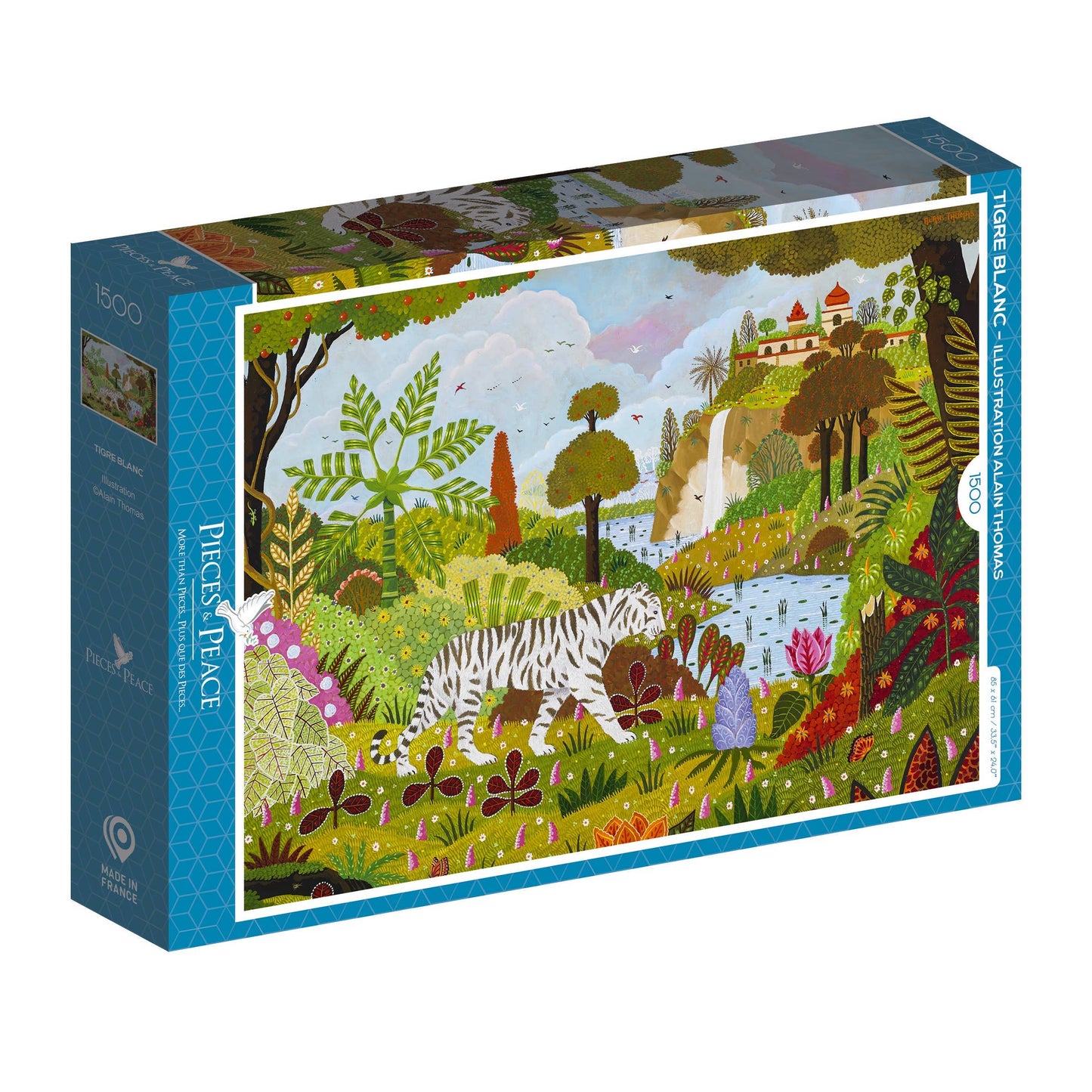 Puzzle 1500 Pièces - Tigre Blanc