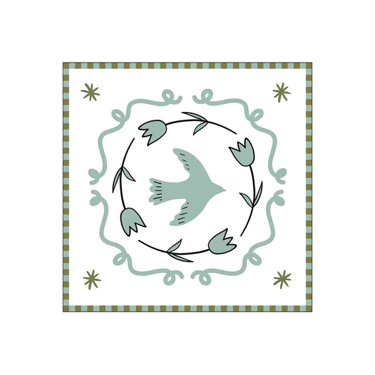 Serviettes Verte colombe